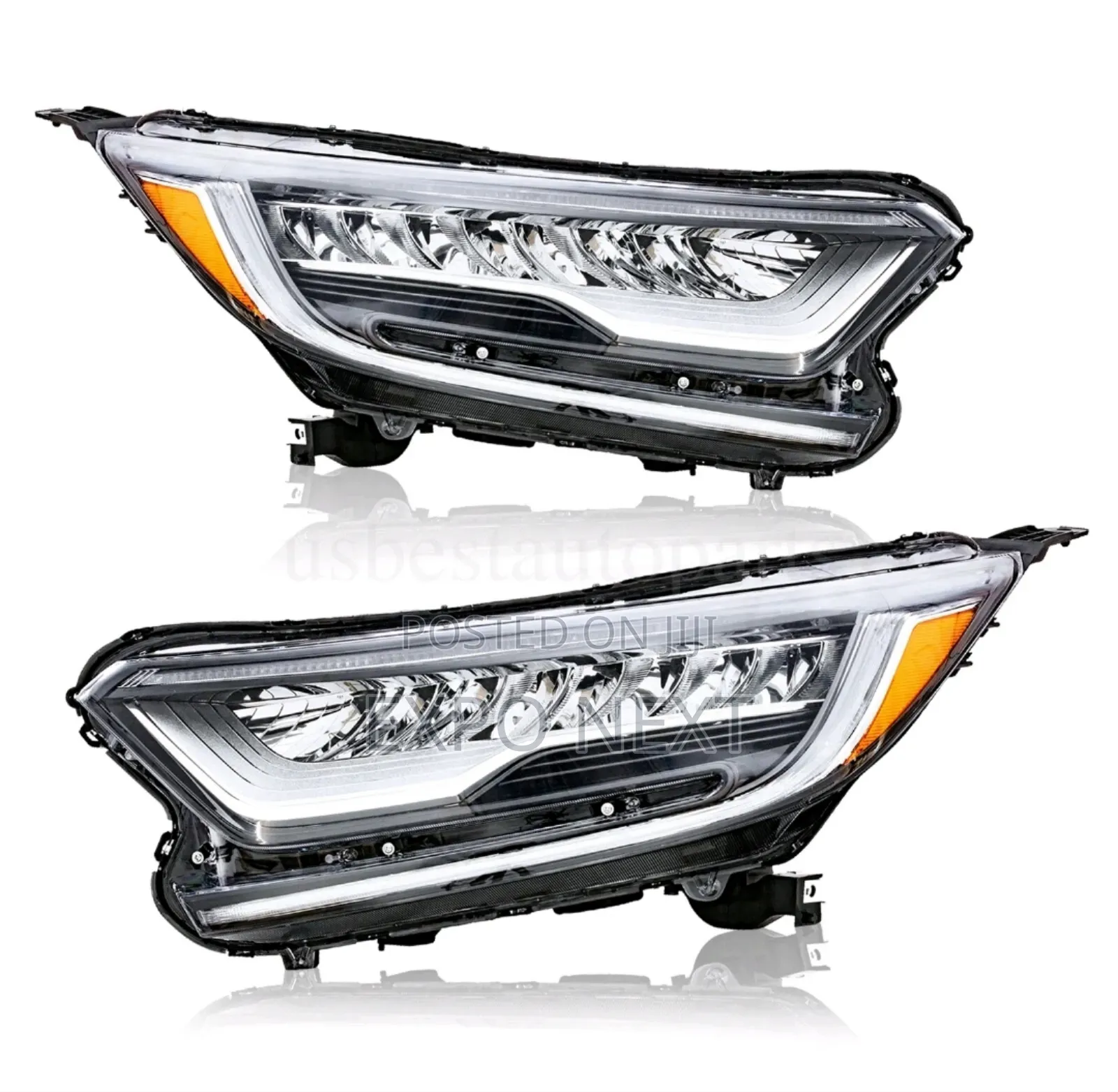 Headlights Led Headlamps Pair For 2017-2022 Honda Crv Touring