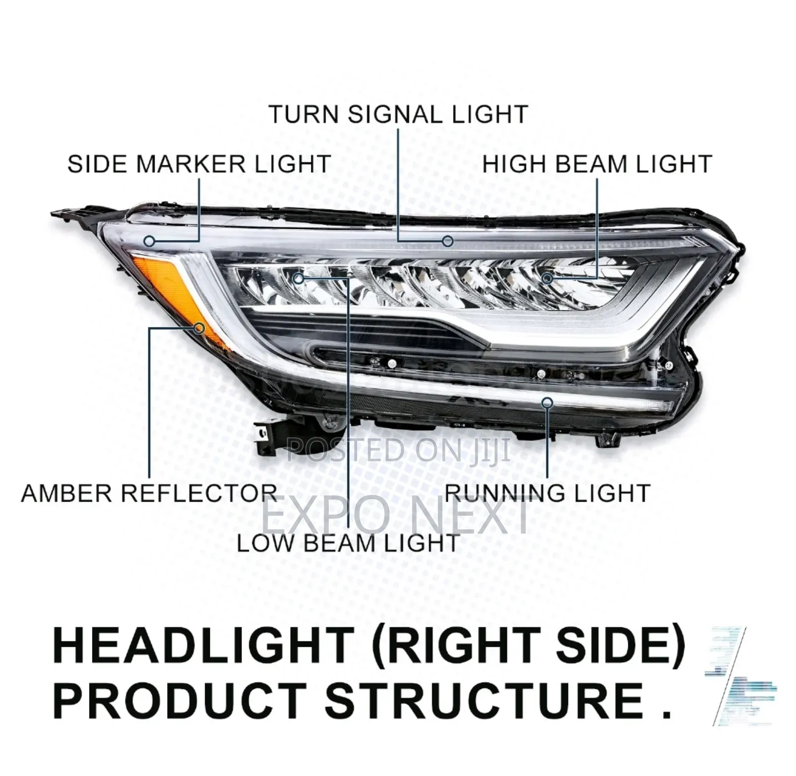 Headlights Led Headlamps Pair For 2017-2022 Honda Crv Touring