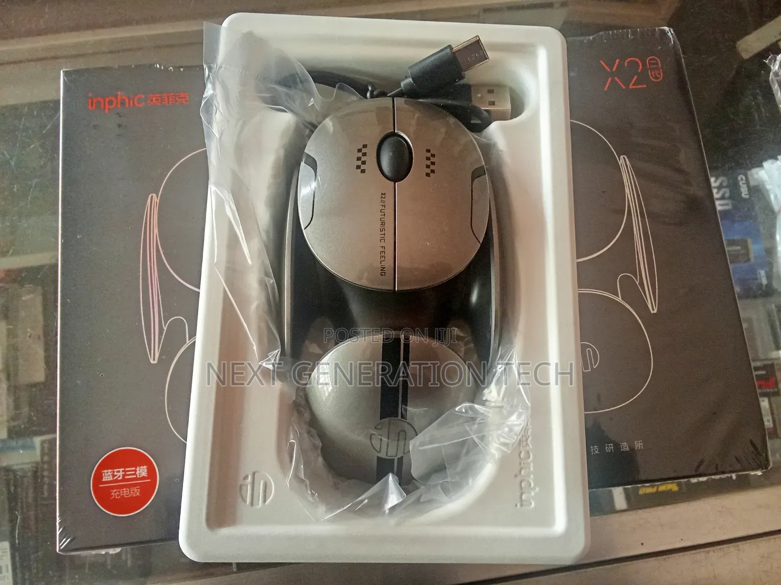 Inphic X2 Wireless Rechargeable Gaming Mouse With Bluetooth and RGB