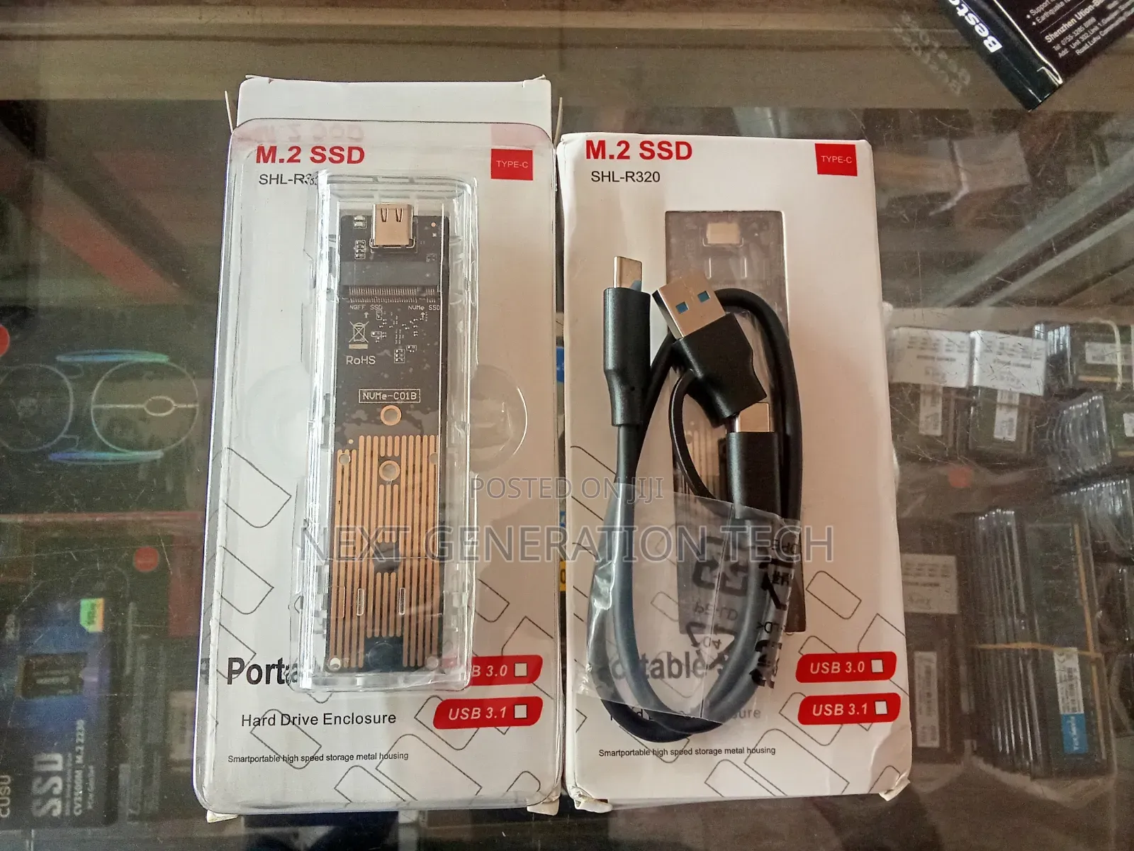 M.2 External SSD Case for Single and Double Cut