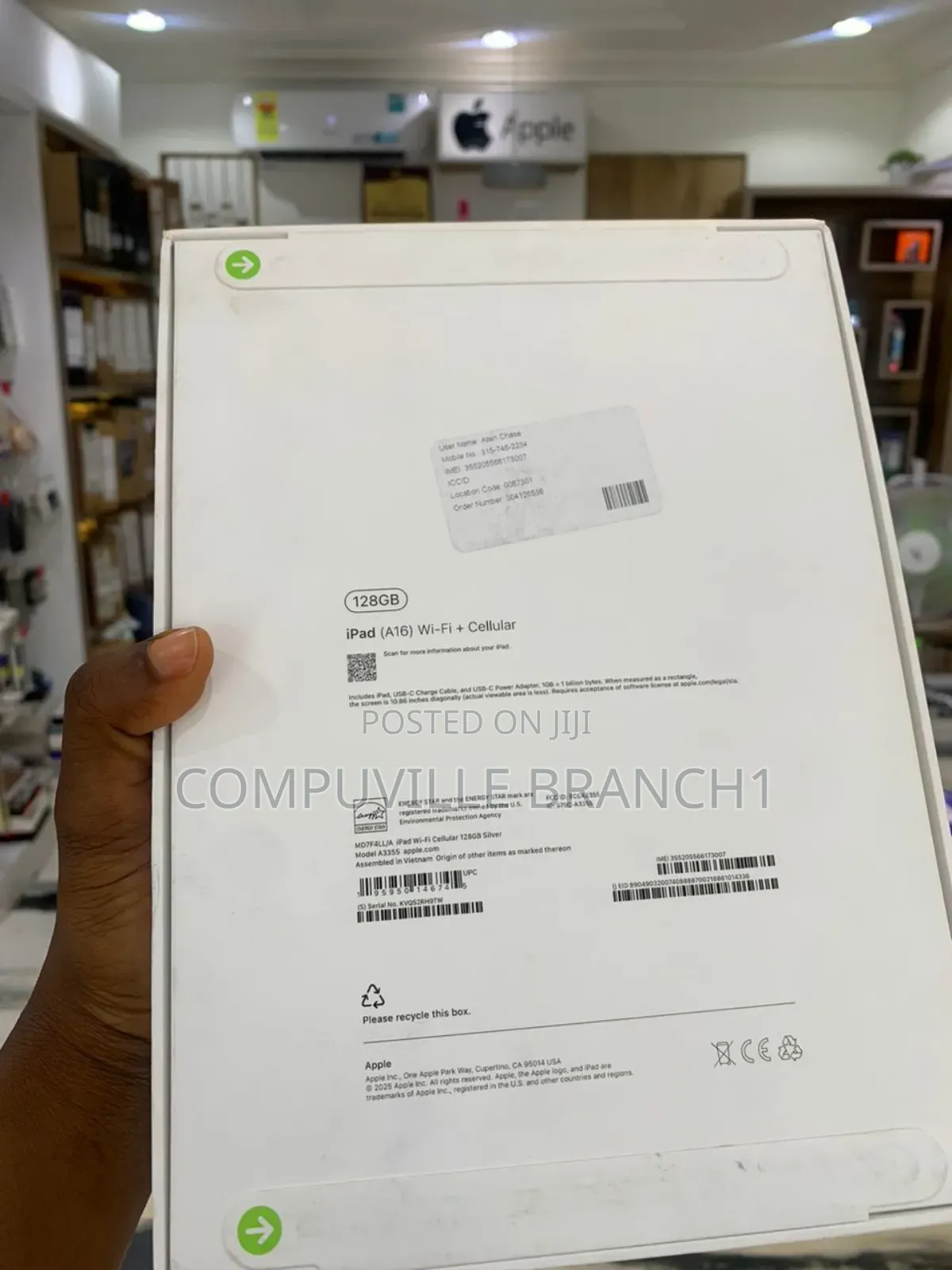 New Apple iPad (2025) 128 GB Silver