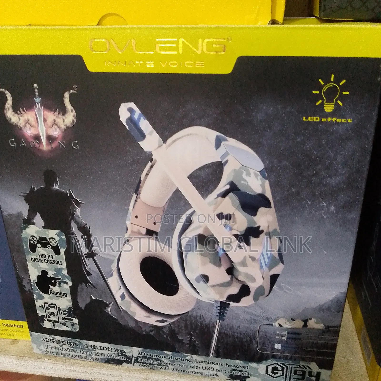 Mic Gaming Headset With Pin