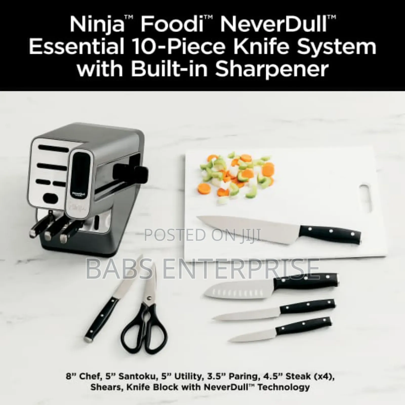 Ninja Foodi Neverdull Essential Knife System 10 Piece Set