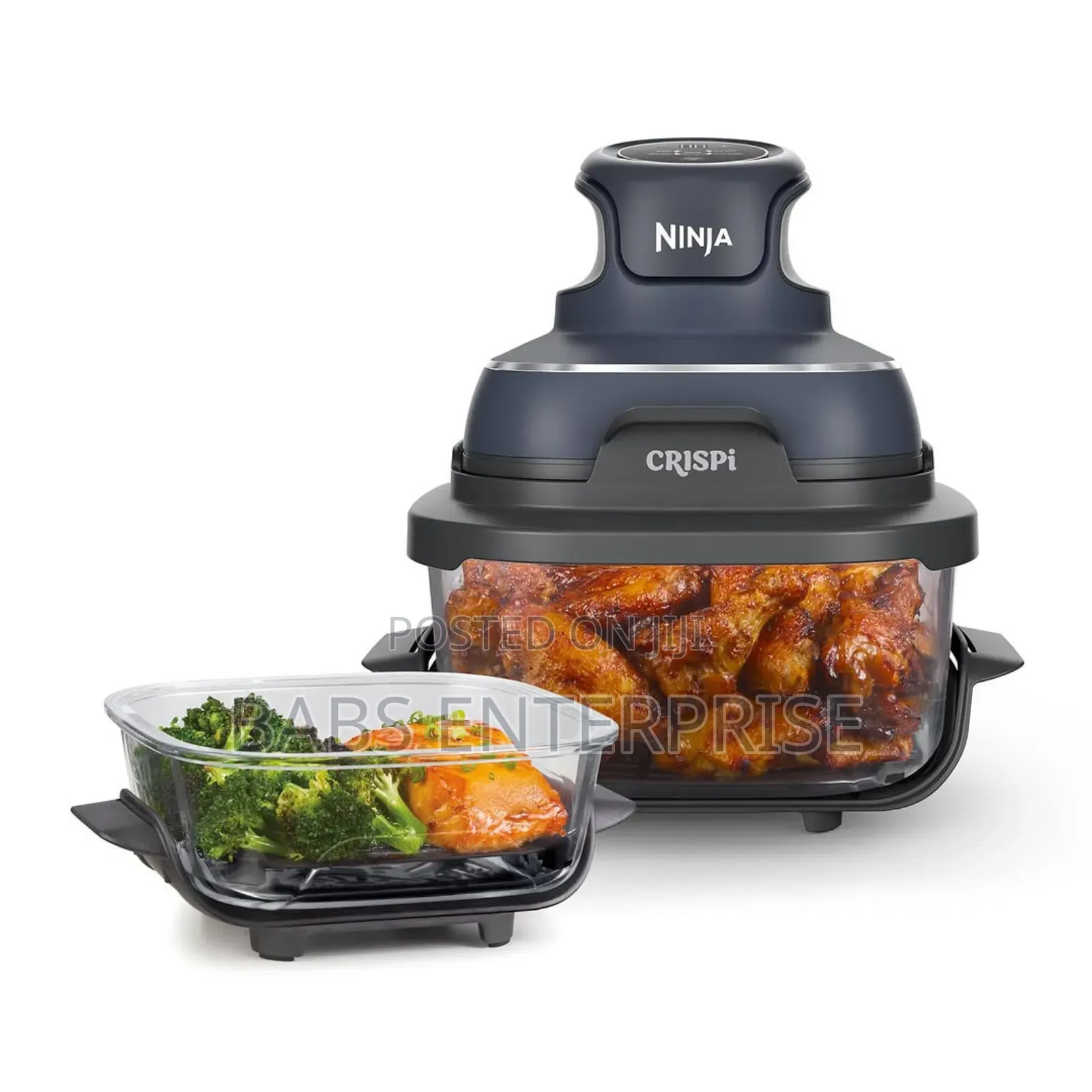 Ninja Crispi 4 in 1 Portable Glass Air Fryer - Cyber Space Fn101ukgy