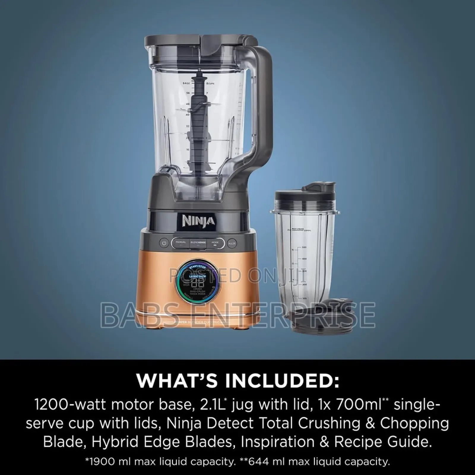 Ninja Detect Power Blender Pro & Single Serve Tb201ukcp