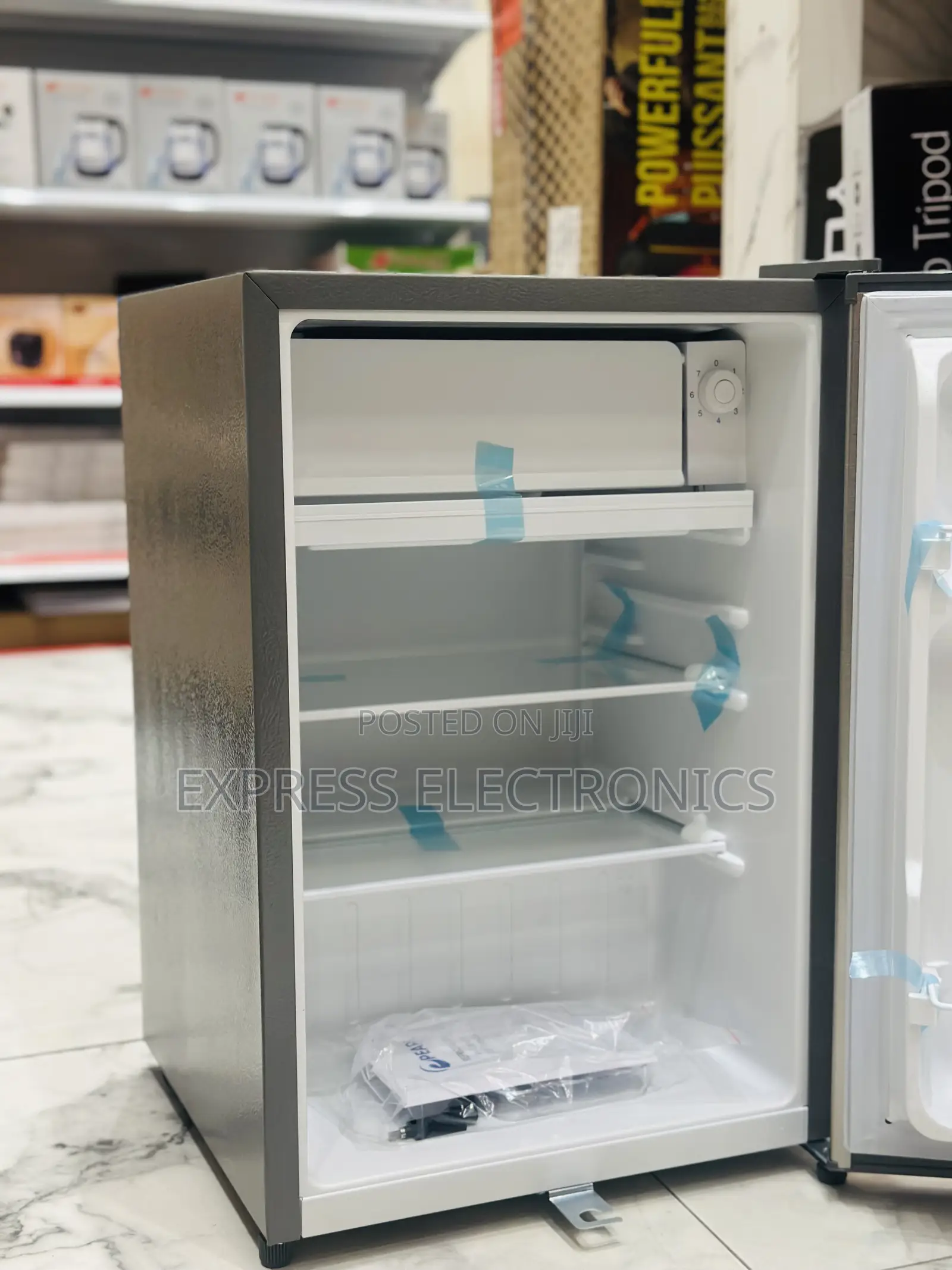 90l Single Door Fridge Nasco Black Table Top