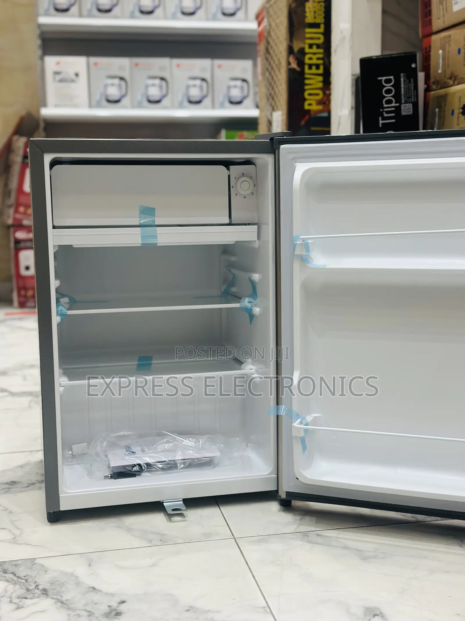 90l Single Door Fridge Nasco Black Table Top