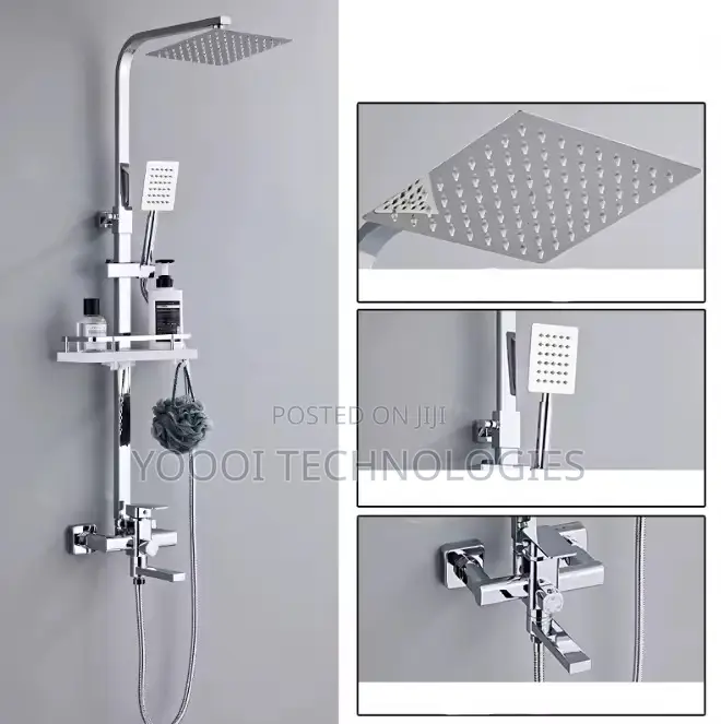 Hot/Cold Chrome Multifunctional Stainless Steel Shower Mixer