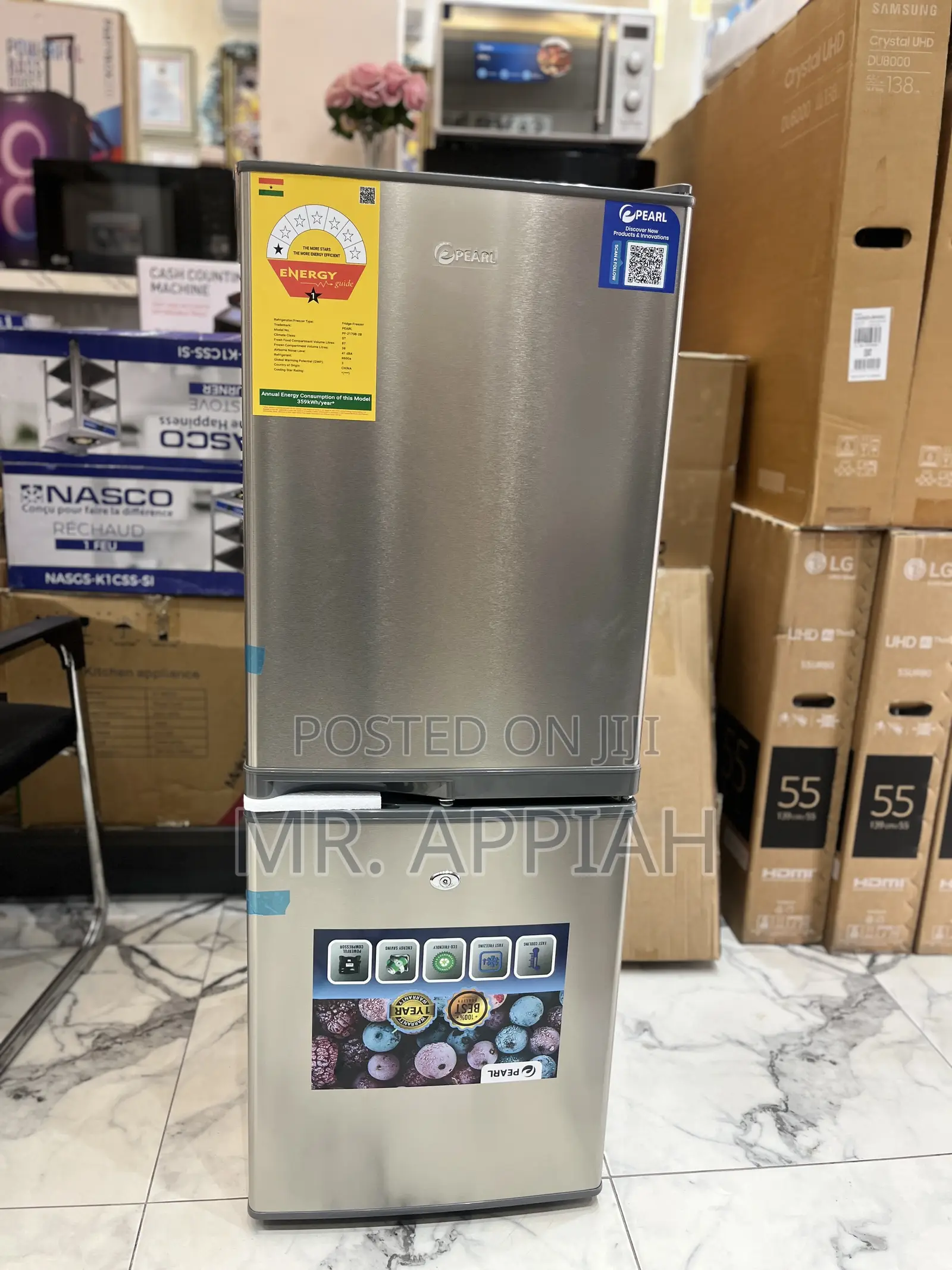 Pearl Pf 2170 Bottom Mount Freezer Refrigerator(125l) 