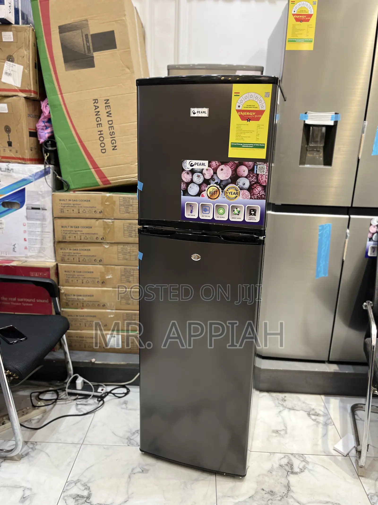 Pearl Pf-262tix 165l Double Door Electric Refrigerator 