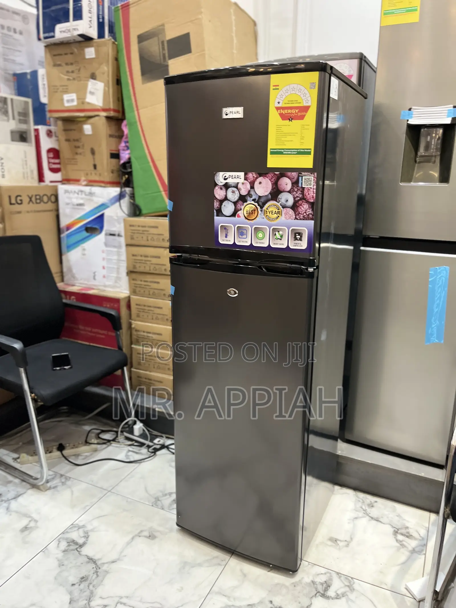 Pearl Pf-262tix 165l Double Door Electric Refrigerator 
