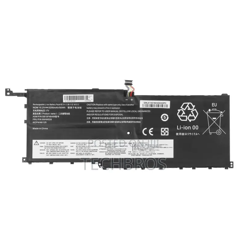 Original Thinkpad Battery 00hw028 00hw029 X1 Carbon 4th Gen  X1 Yoga