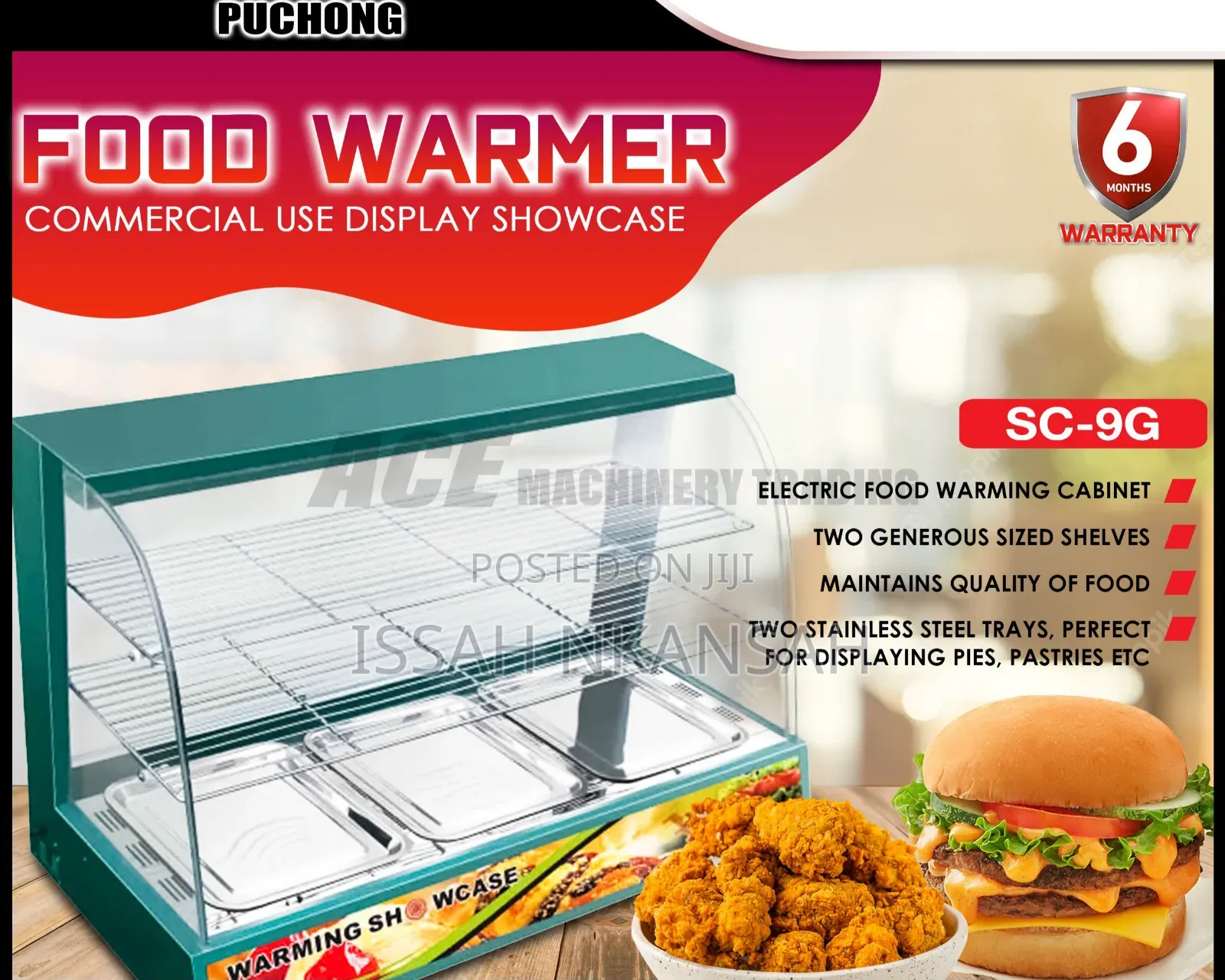Imported Food Display Warmer