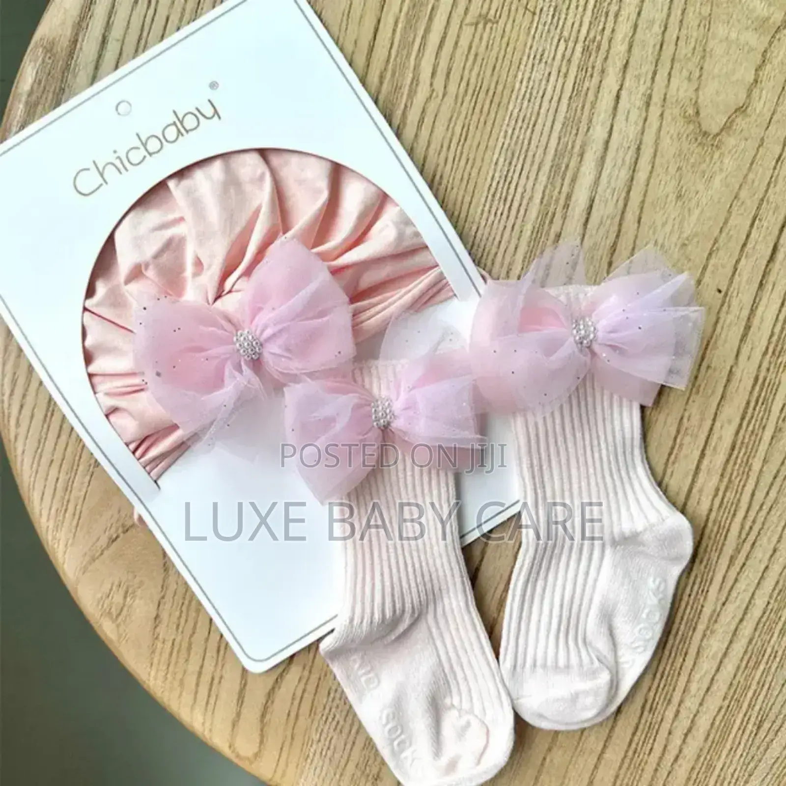 Newborn Baby Hat Sock Set
