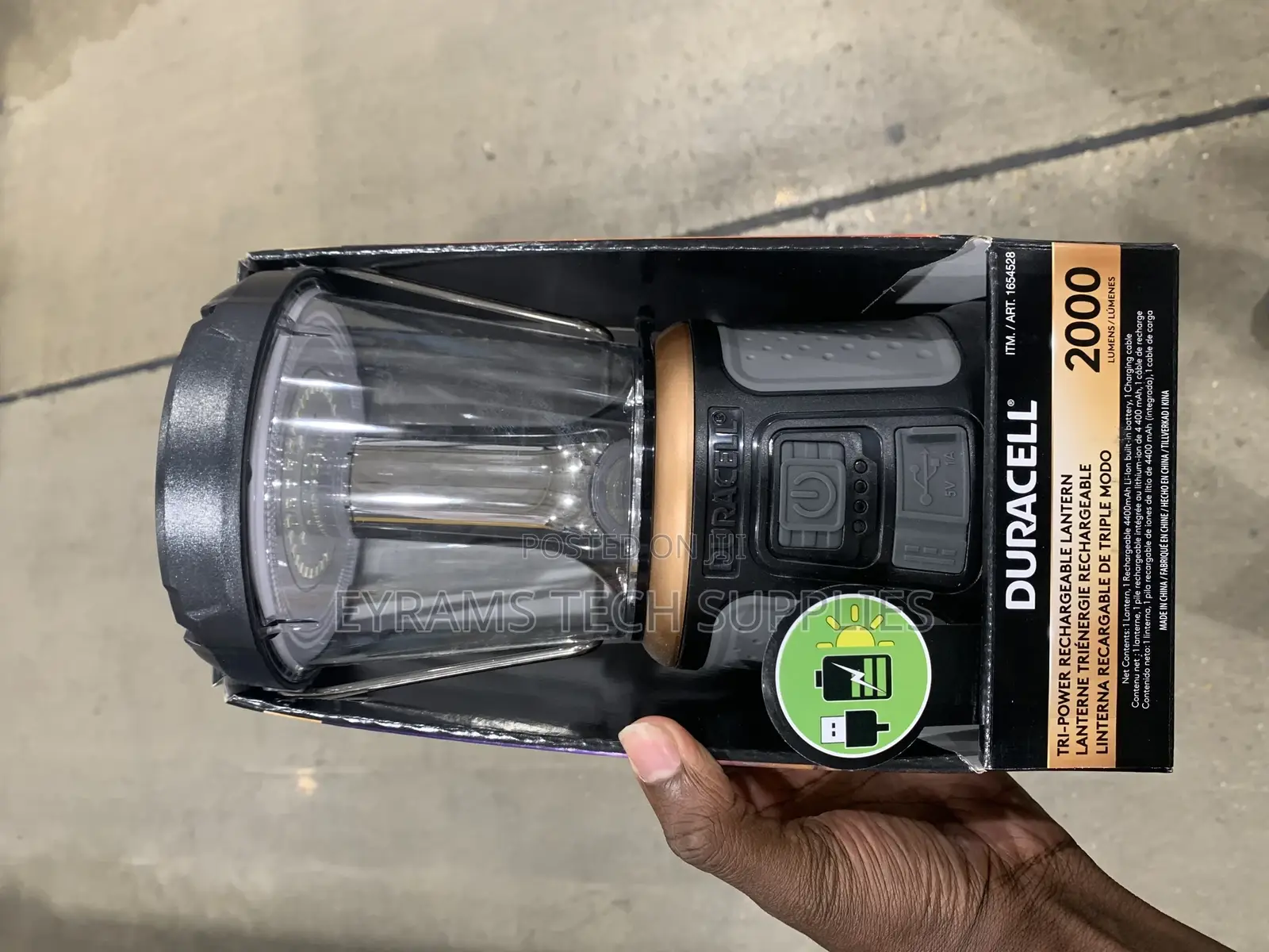 Duracell Solar Lamp 2000 Lumens