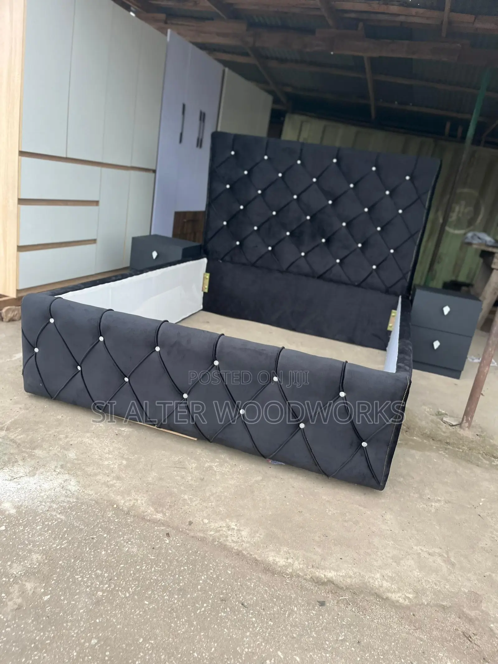 Black Queensize Bed