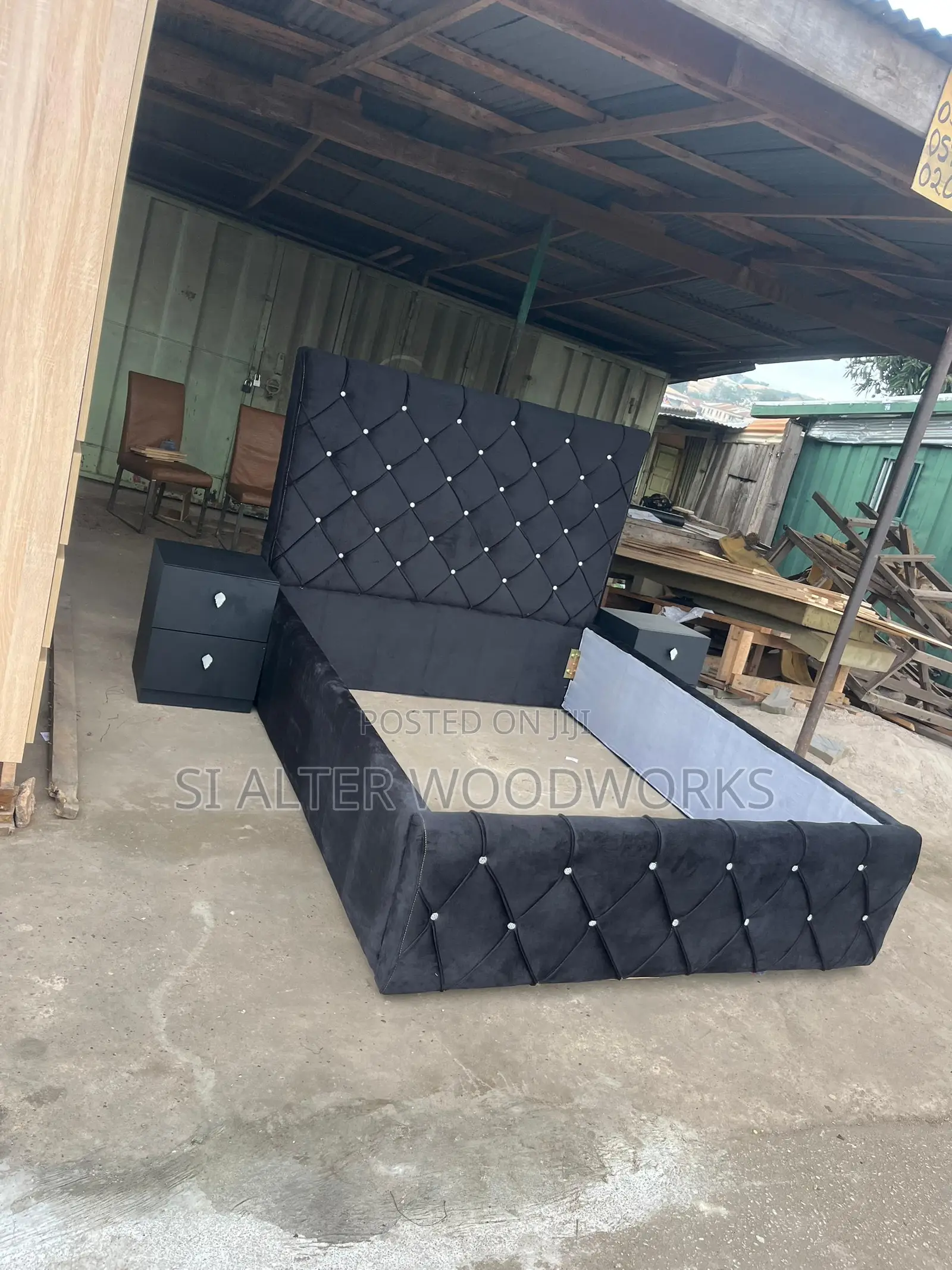 Black Queensize Bed