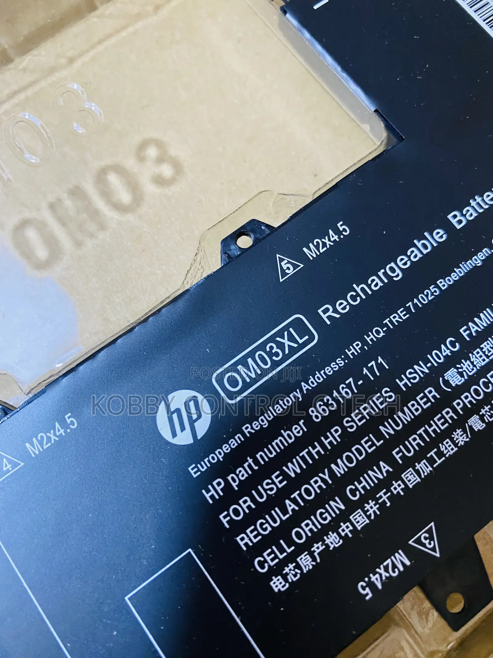 Om03xl Hp Original Inbuilt Battery Grade A