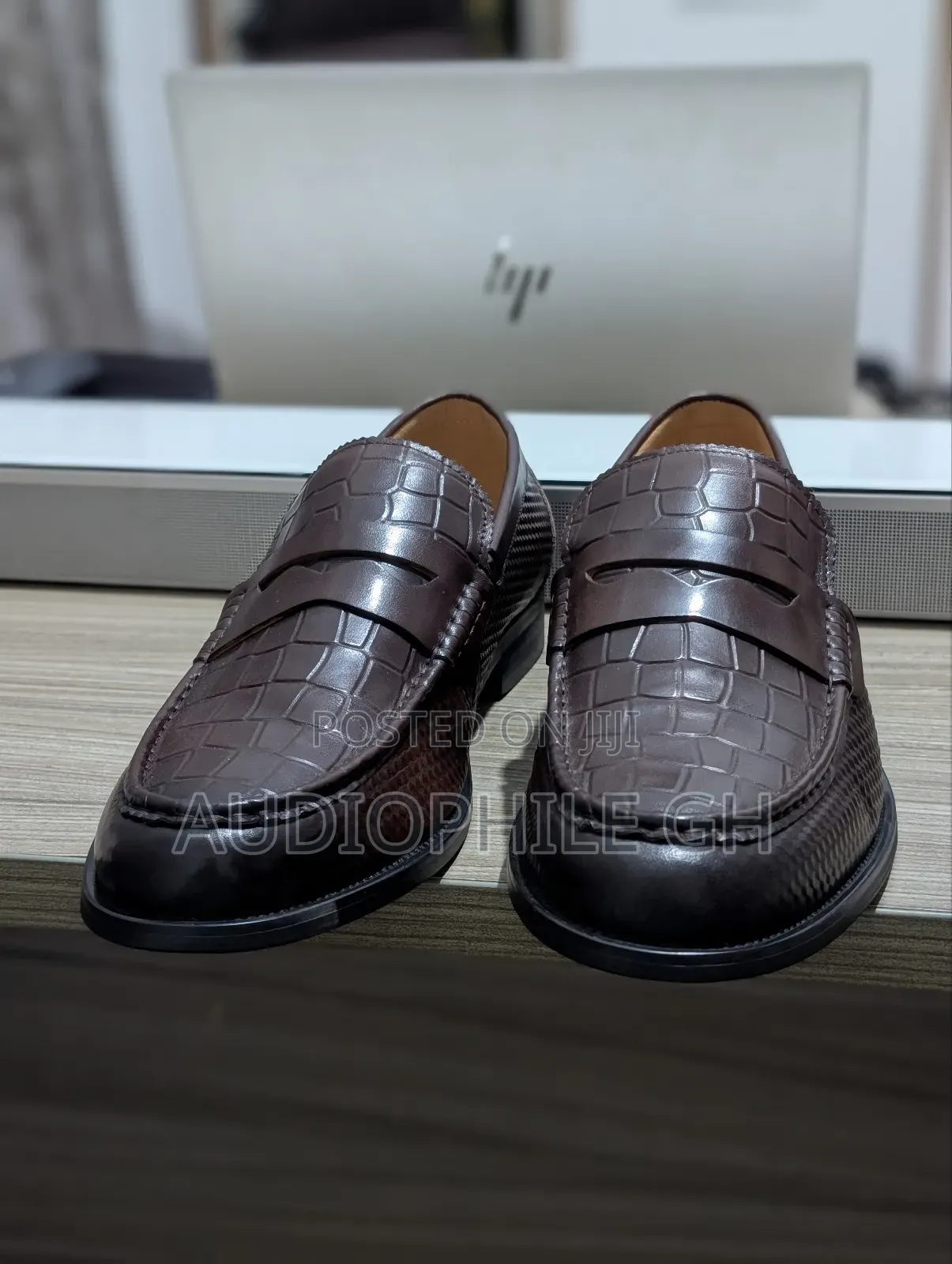 Berluti Men's Leather Shoes Coffee Brown