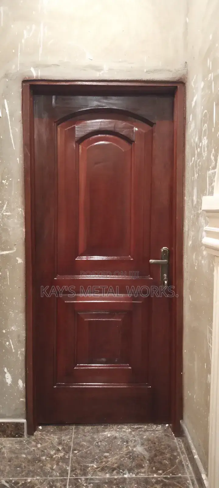 Mahogany Stain Wood Door Spraying Finishing