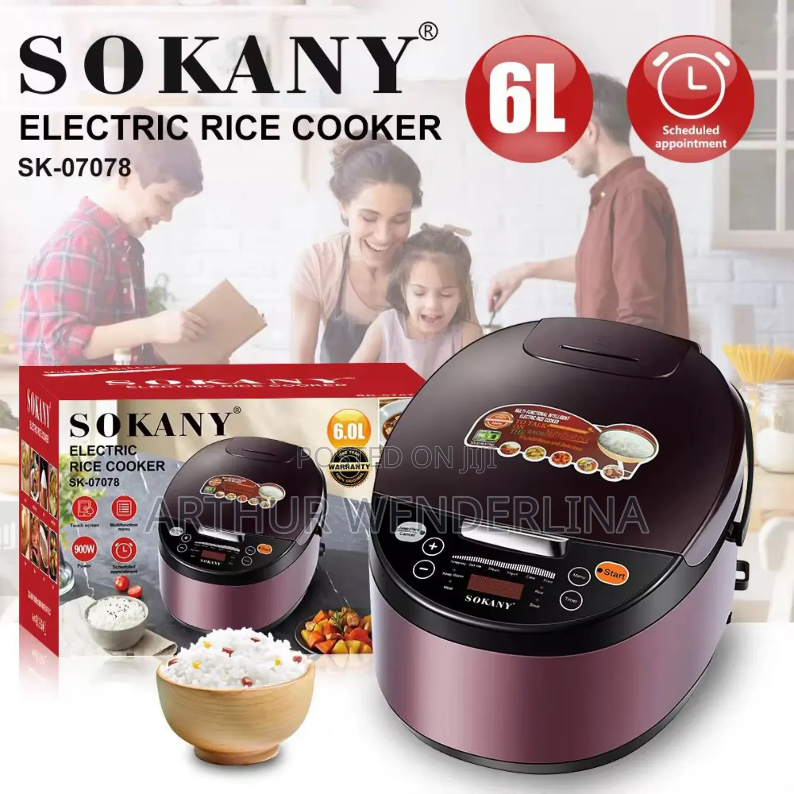 Sokany 6liters Rice Cooker