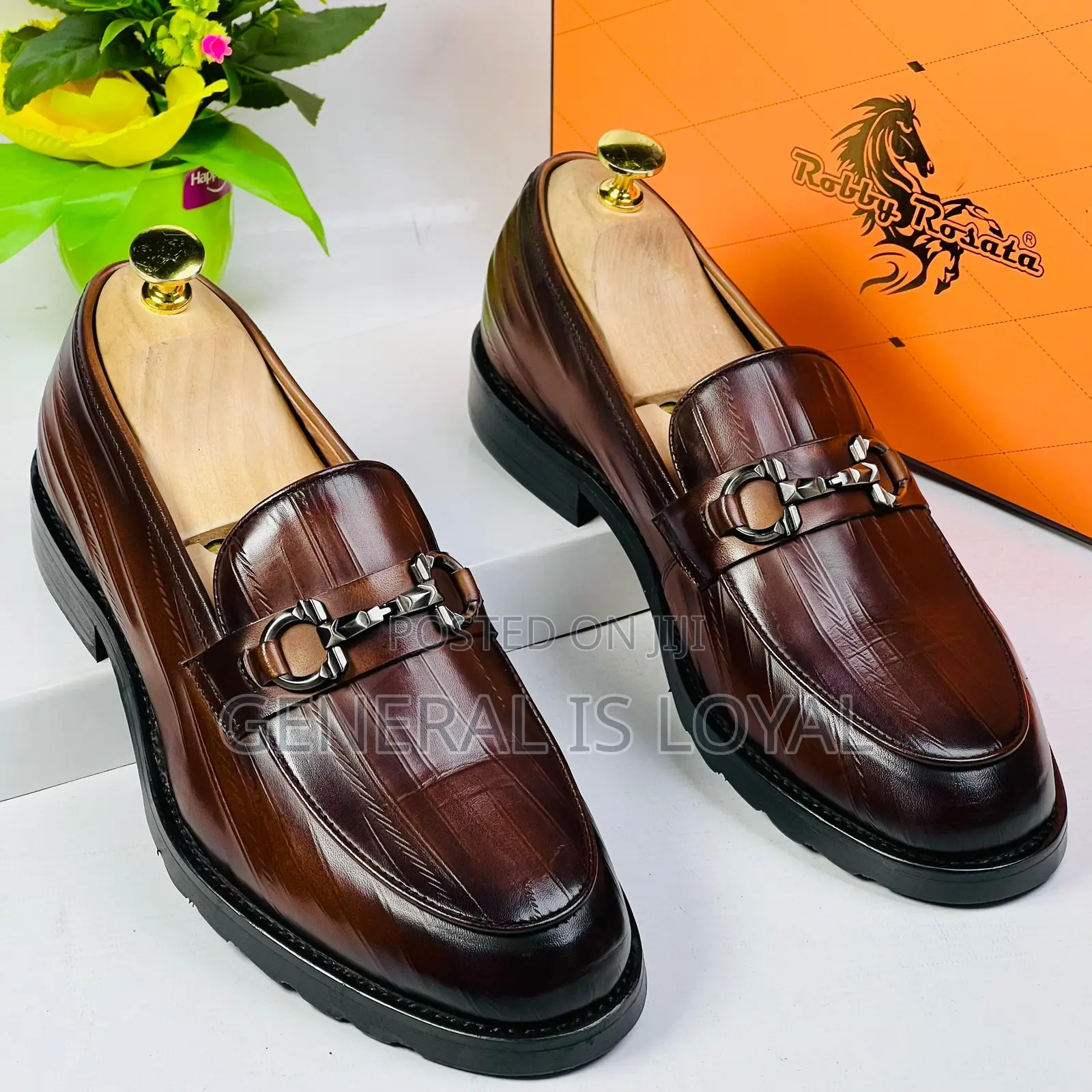 Robby Rosata Coffee Leather Men Shoe