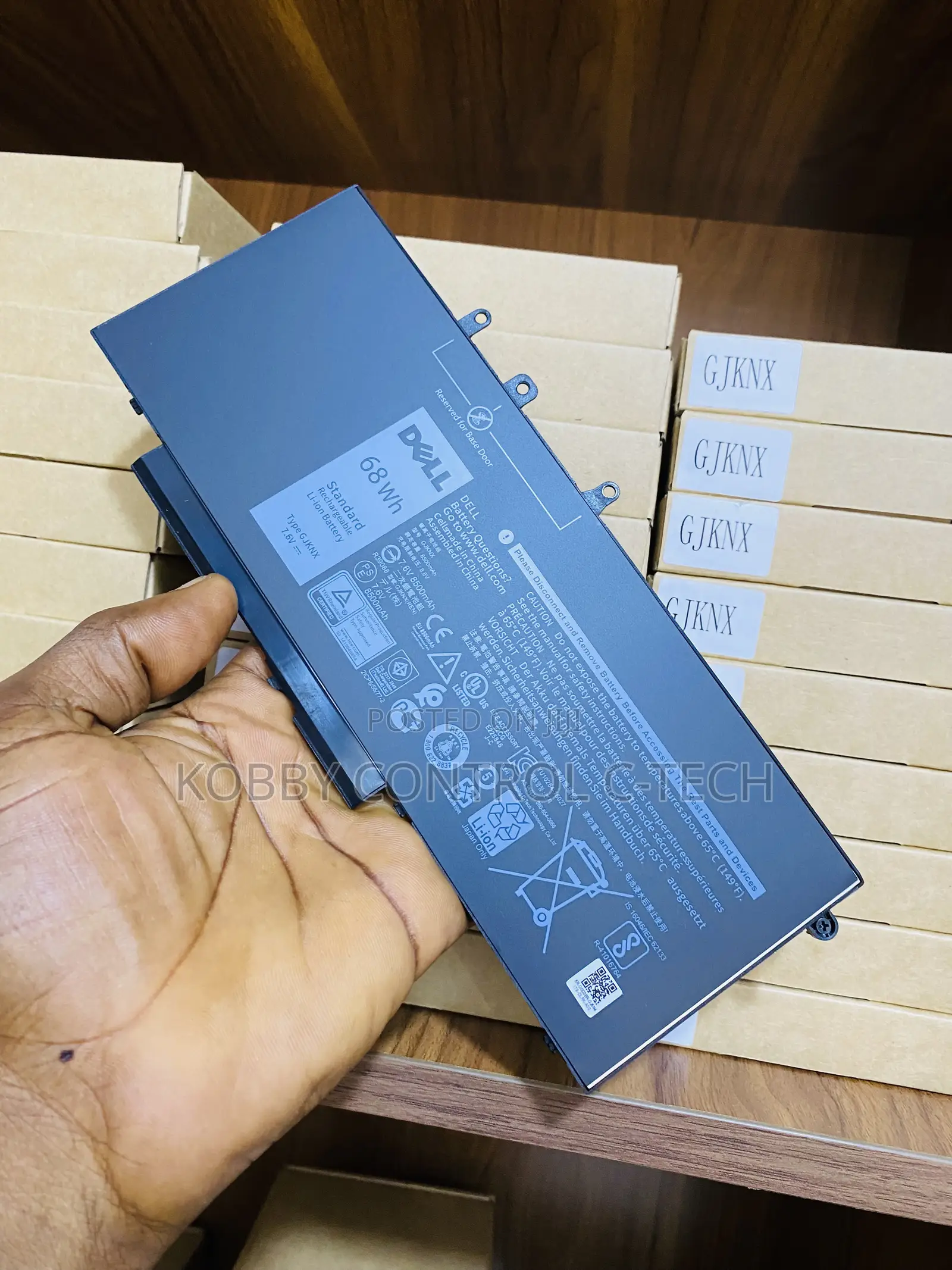 GJKNX Dell Original Inbuilt Laptop Battery Grade A