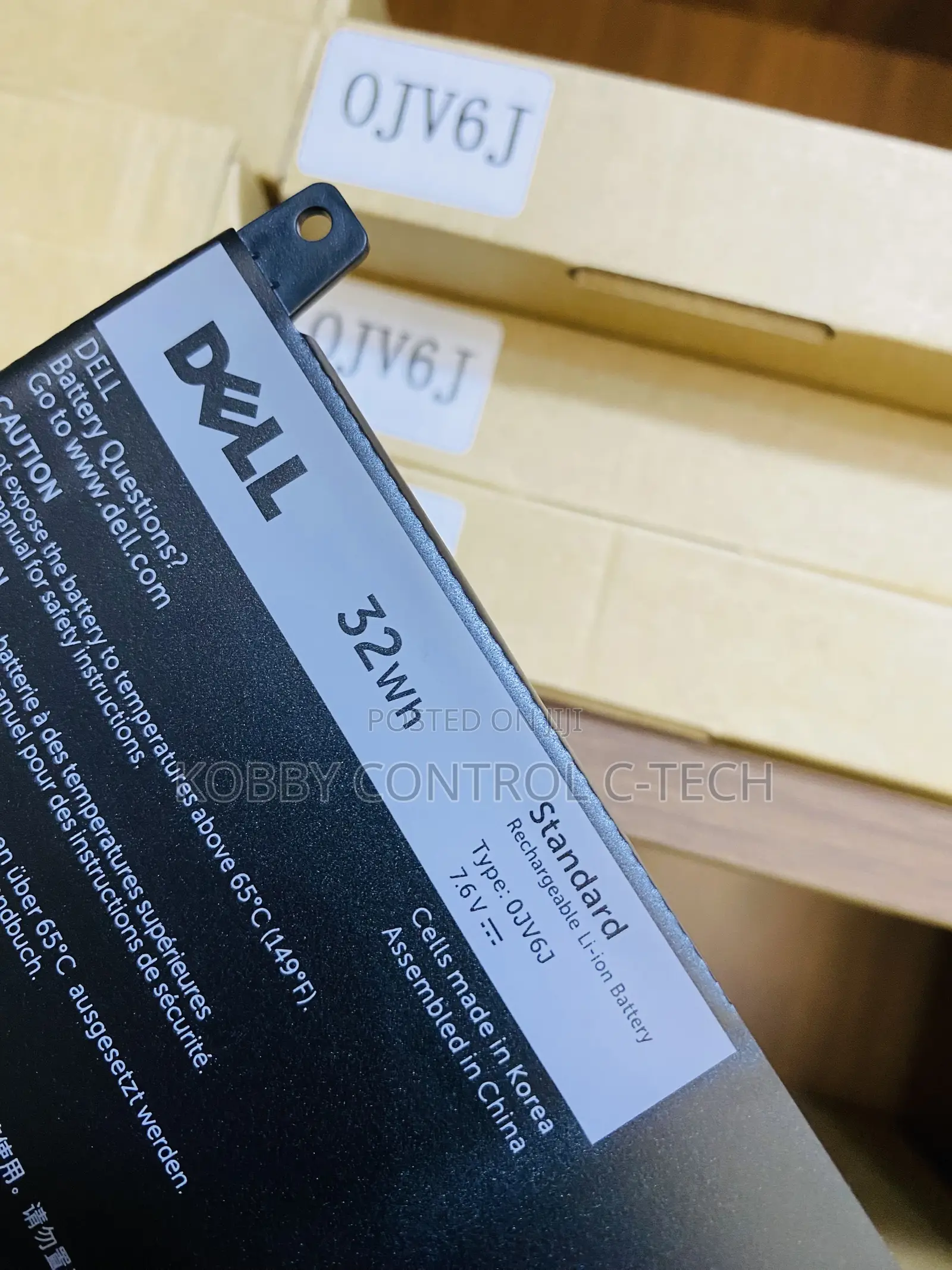 Ojv6j Dell Original Laptop Inbuilt Battery Grade A
