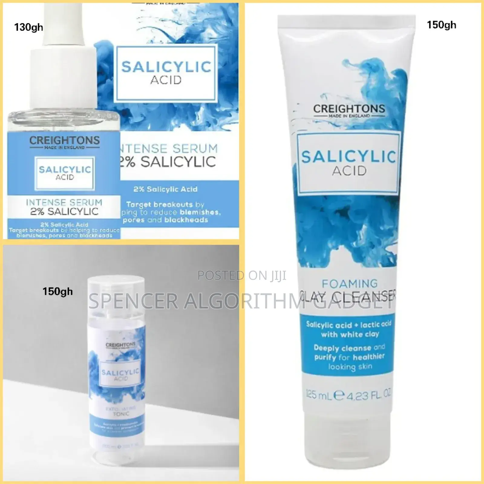 Creightons Sa Facial Set( Toner, Serum And Face Wash)