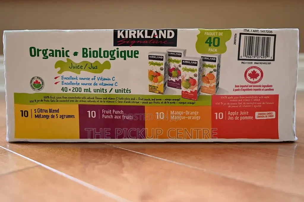 Kirkland Signature Organic Juice 40×200ml