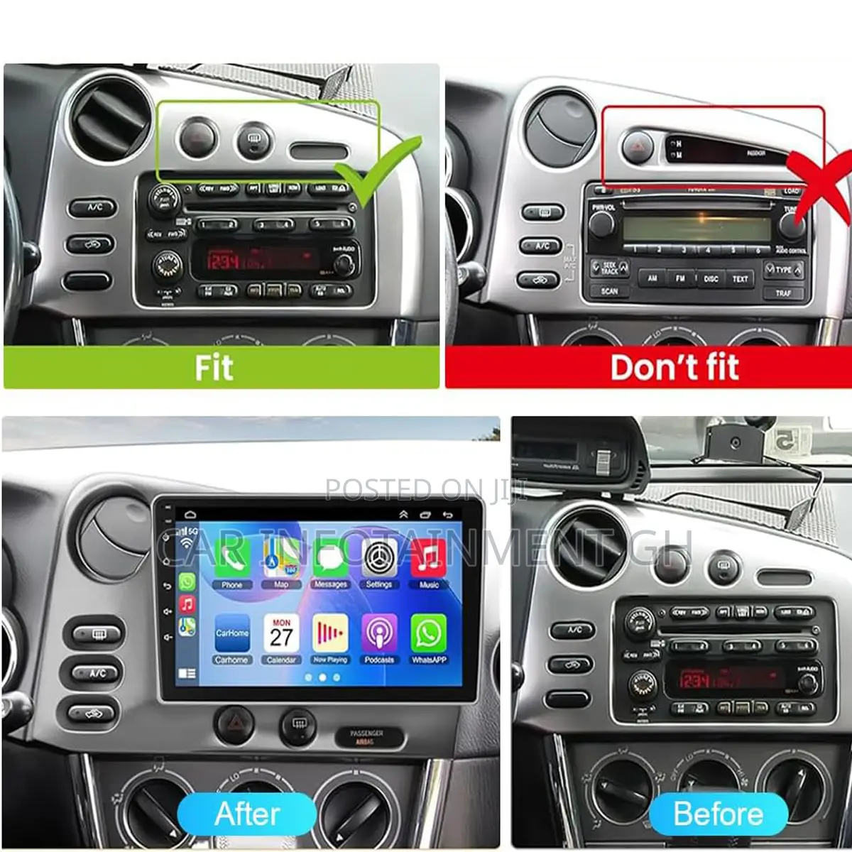 Brand New Android Car Tape For Pontiac Vibe 2003-2007