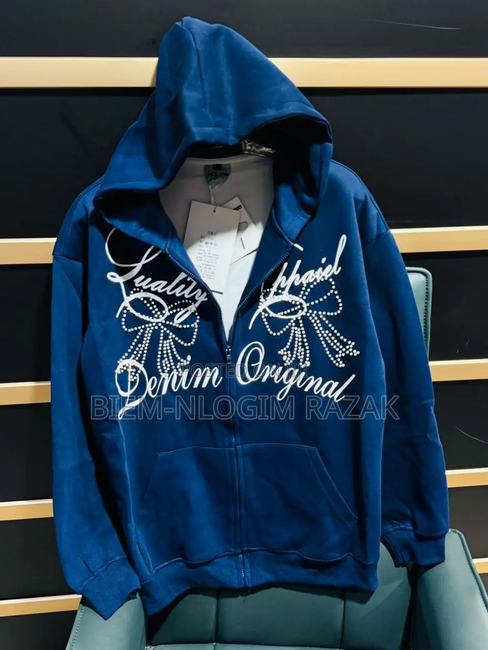 Original Zip Hoodies Available in Black N Dark Blue Color