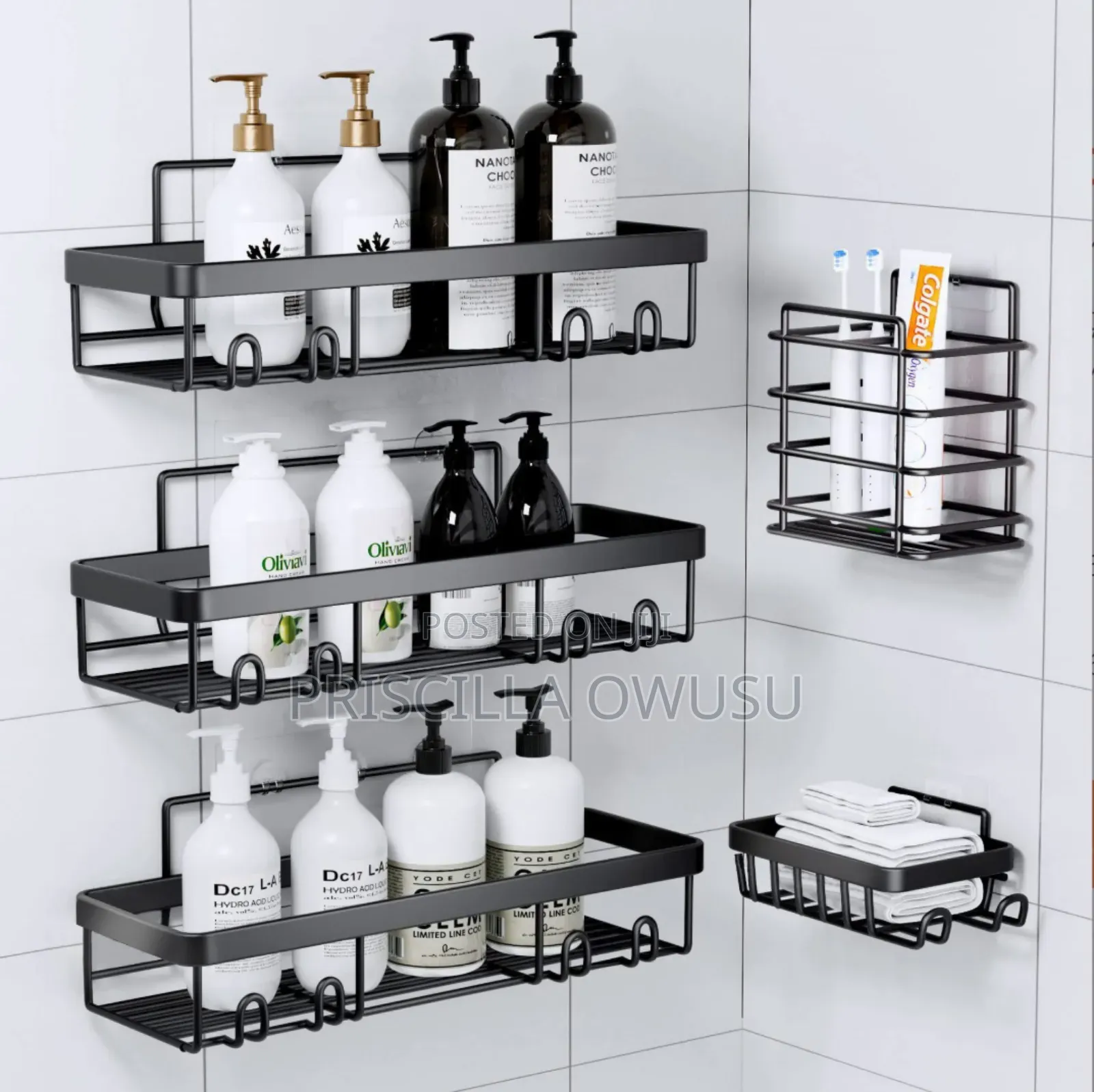 5 Set Bathroom Rack