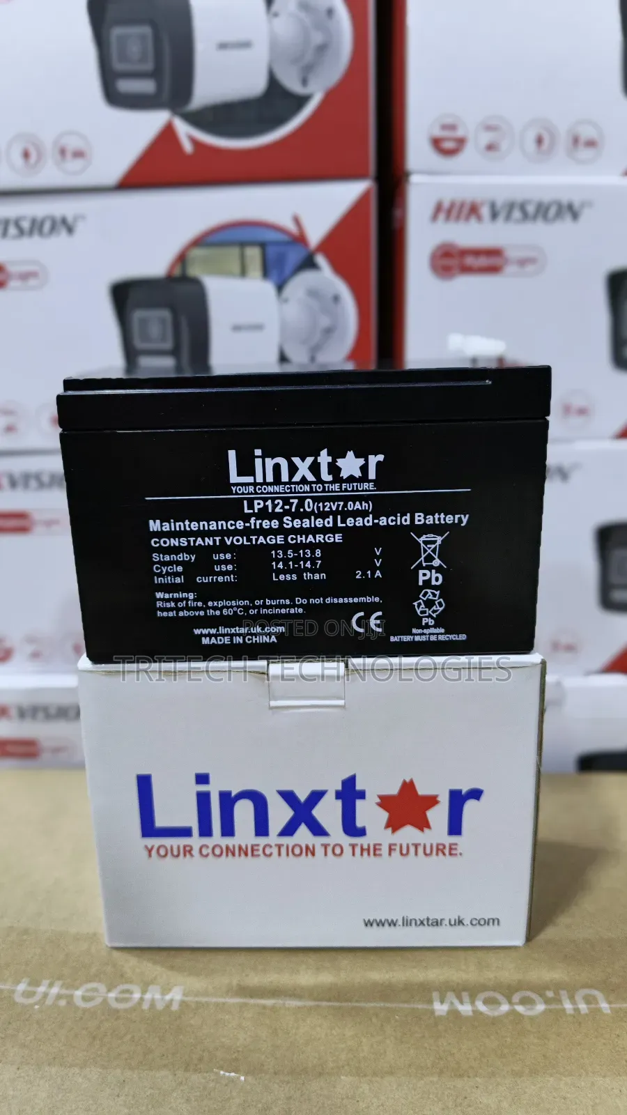 Linxtar 12v7ah Led Acid Ups Battery Usa