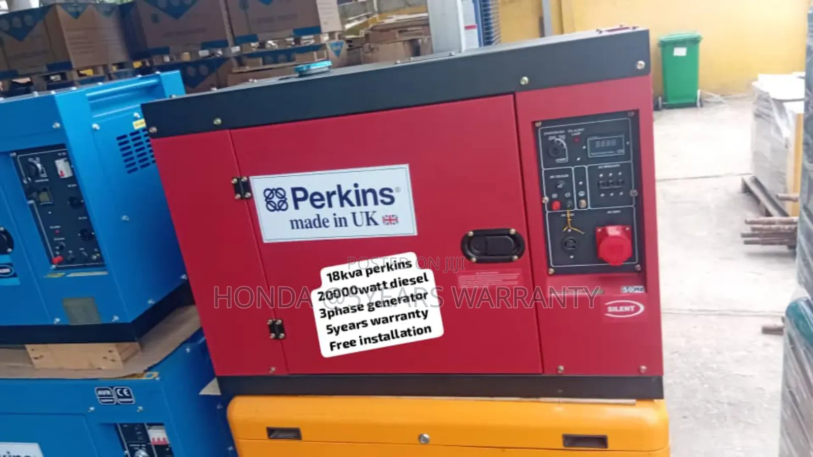 Electric Vibe Perkins 18kva 20000watt 3phase Generator 18kva