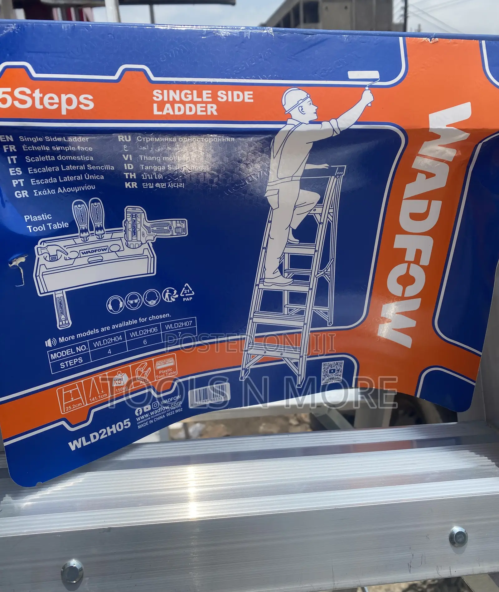 Wadfow Single Slide Ladder (5 Steps)