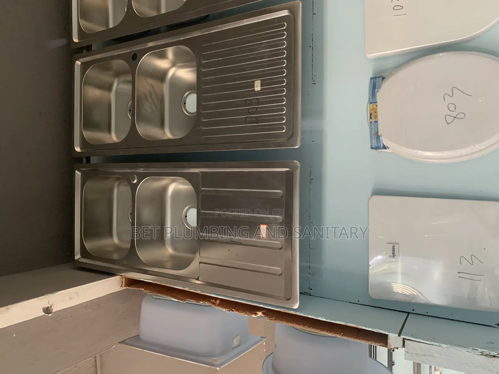 2bowl 1arm Block and Cabinet Sink Complete_kitchen Sink_block
