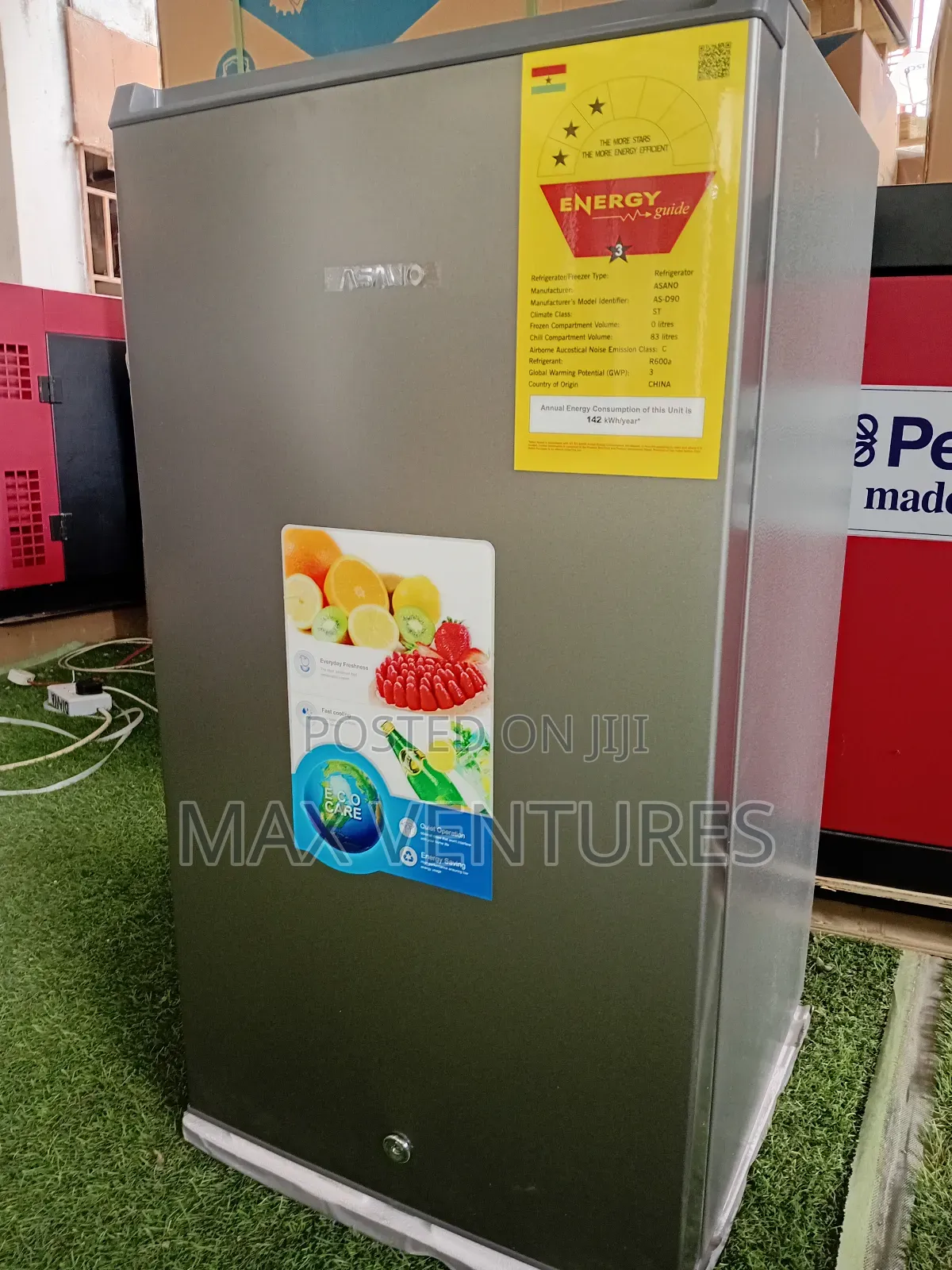Asano 90l Table Top Fridge Fast Cooling Refrigerator Top Freezer Fresh