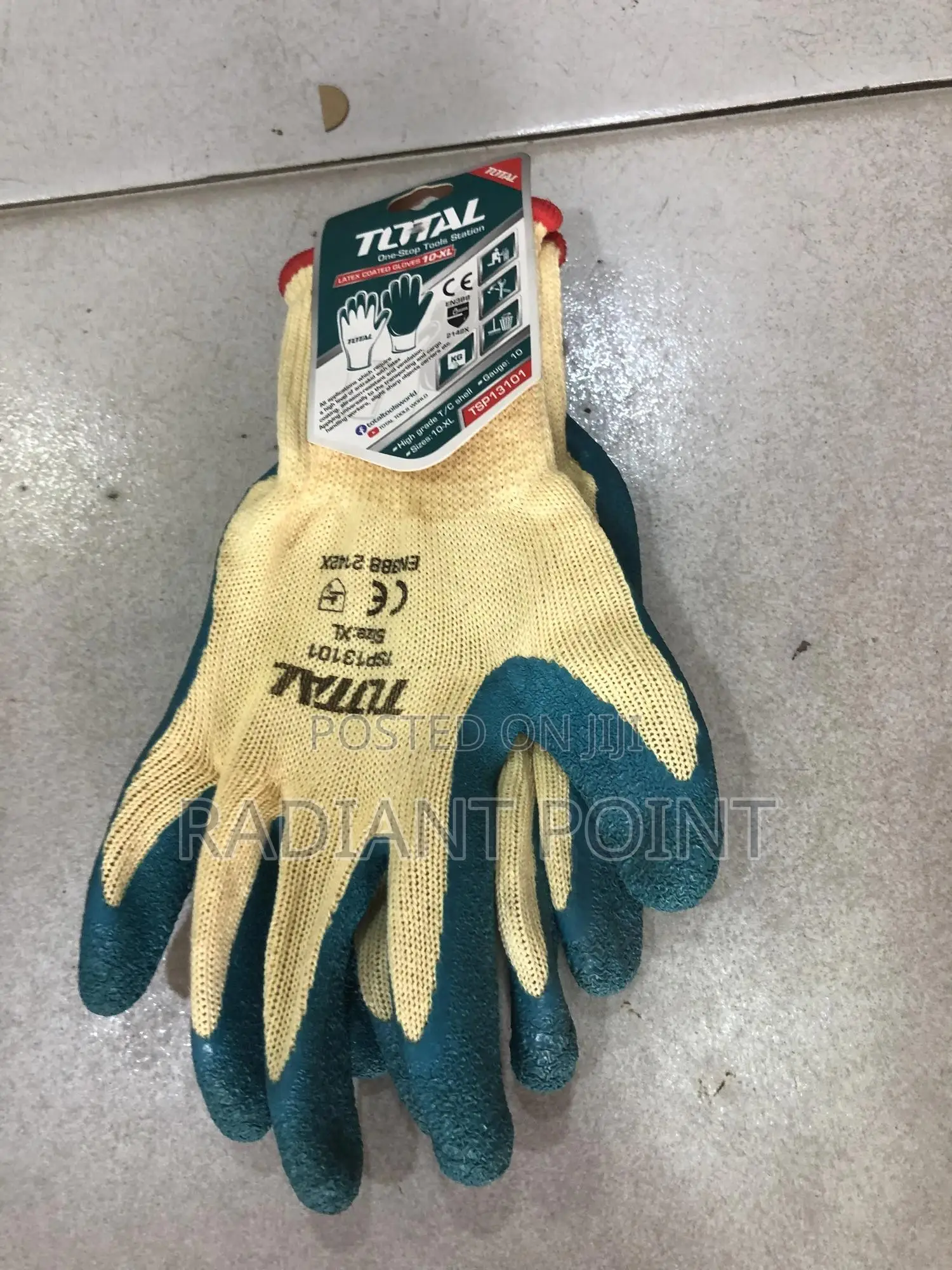 Total Latex Coated Gloves (Xl)