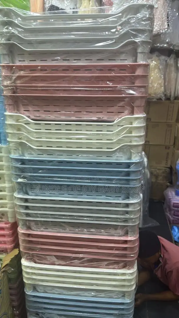 Stackable Plastic Storage Baskets With Wheels