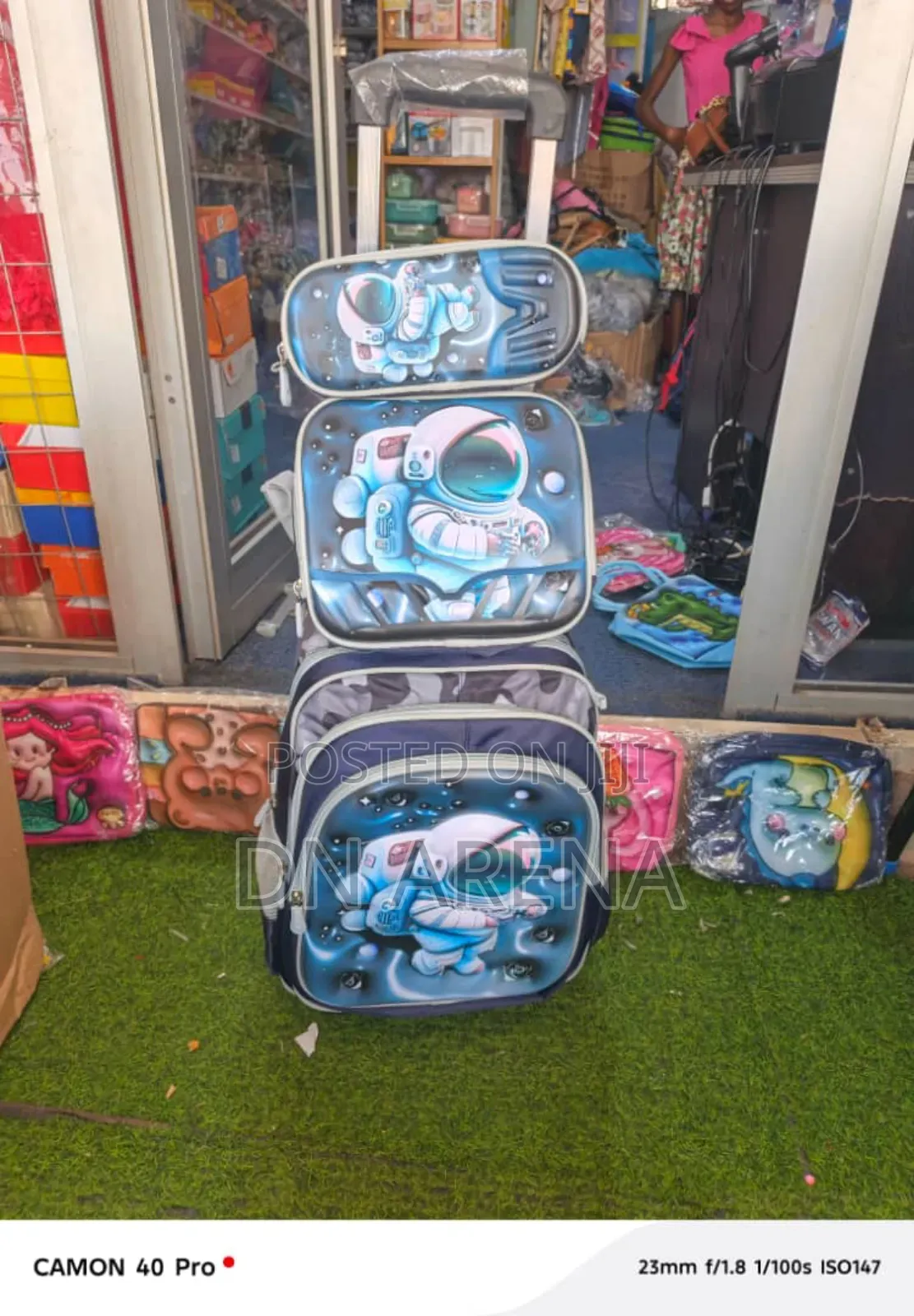 Kids 3 in 1 School Bag Backpack Trolley