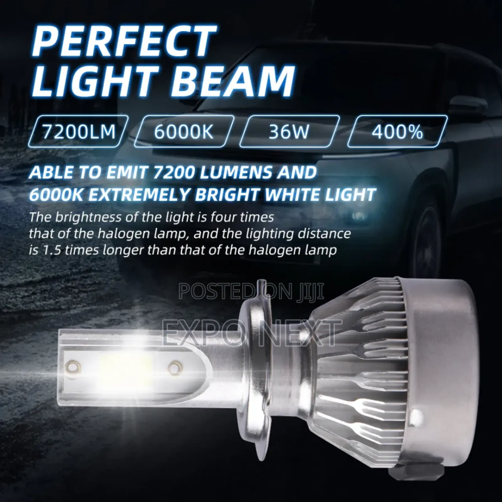 C6 Led Headlight Bulb Most High Powerfull Led Headlights