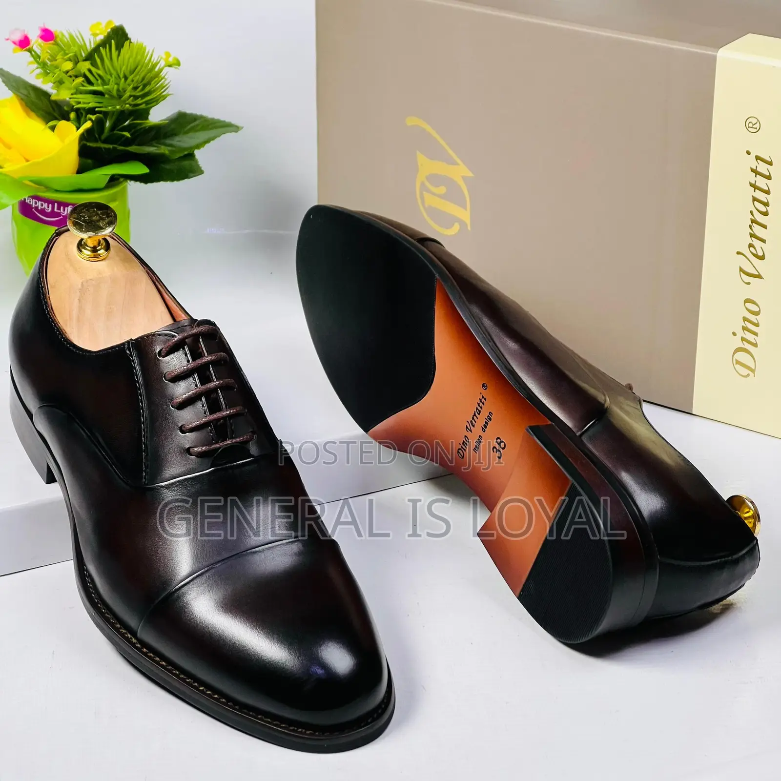 Dino Verratti Dark Coffee Men Leather Classic Shoe