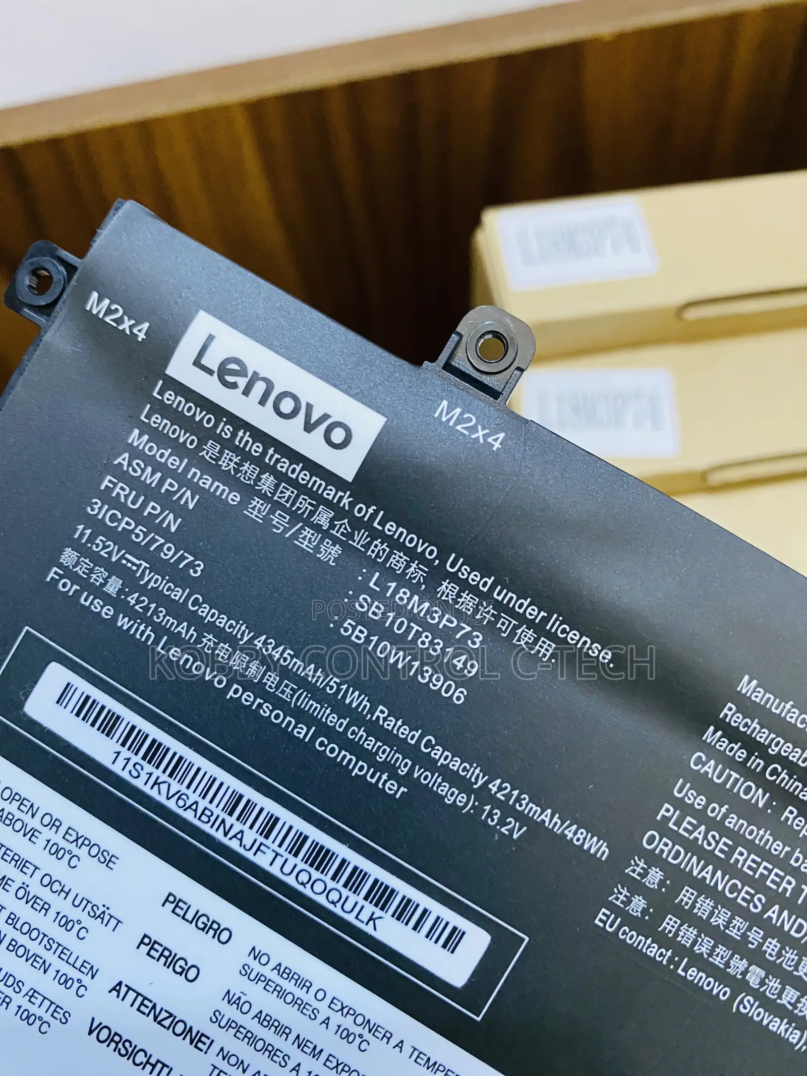 L18m3p73 Lenovo T490, P43s, P14, T14 Original Grade a Inbuilt Battery