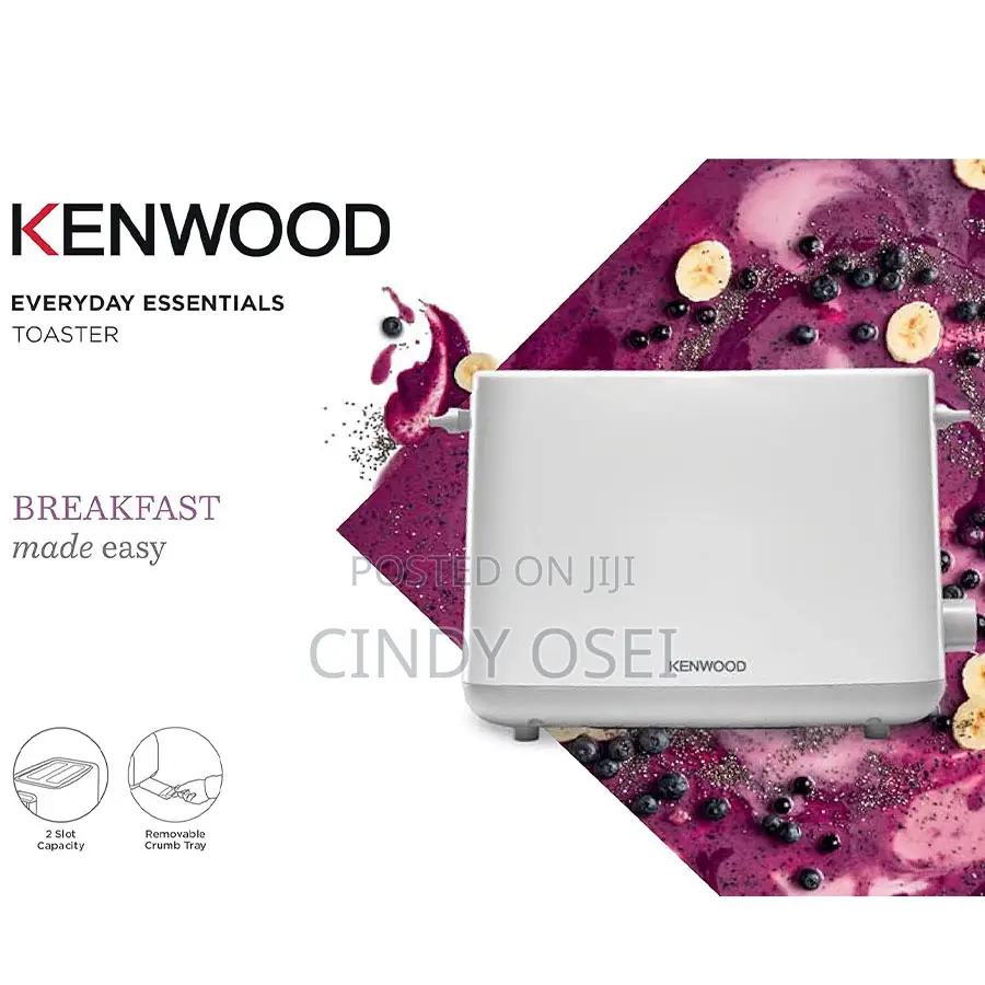 Kenwood 2 Slices White Toaster