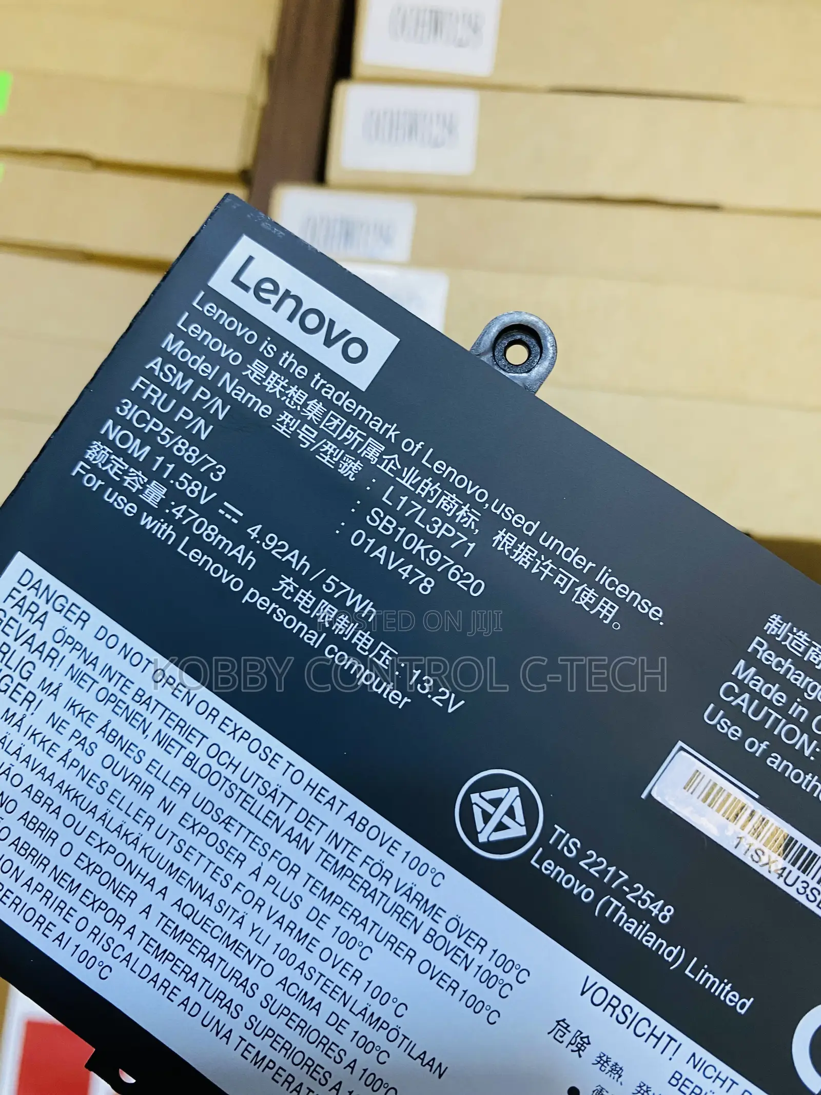 L17l3p71 Lenovo T480s Original Grade a Inbuilt Battery