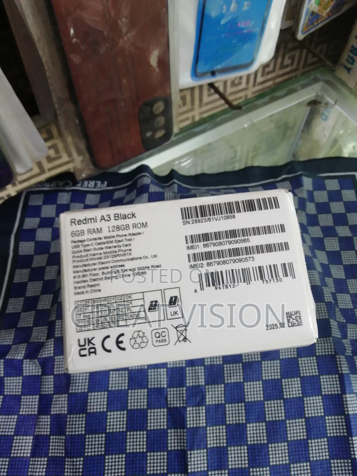 New Xiaomi Redmi A3 128 GB Black