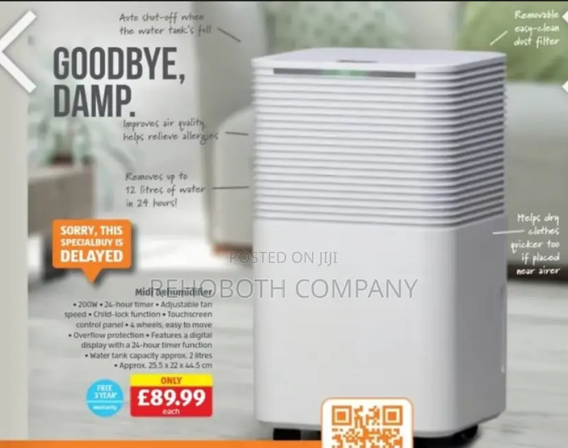Ambiano Midi 12l Compressor Dehumidifier