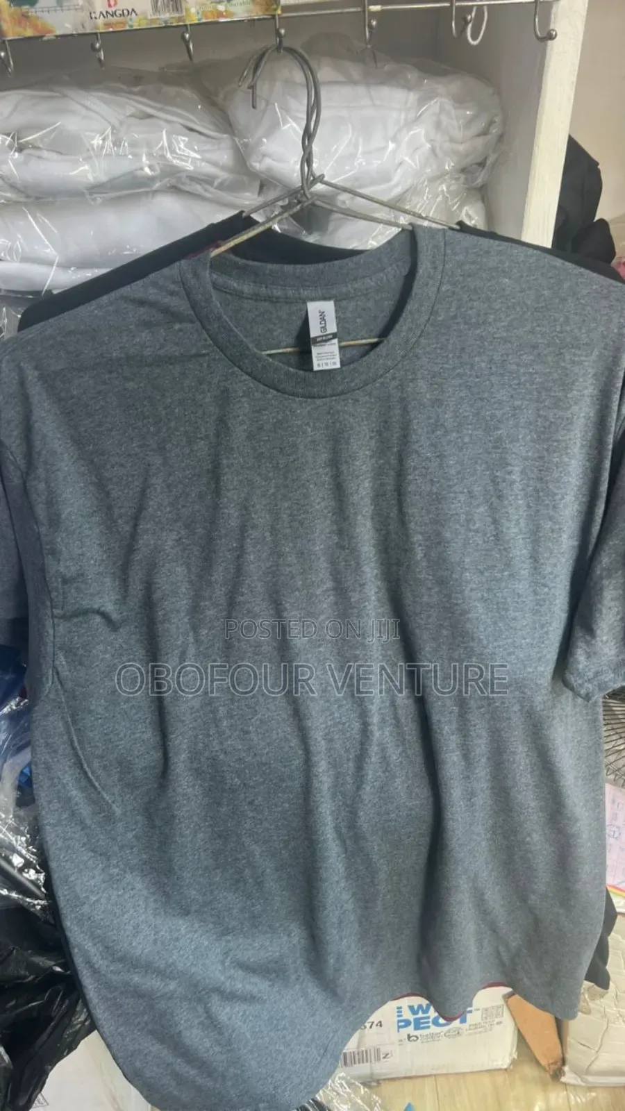 Dark Grey T-Shirts From Usa Gildan Unisex Plain T-Shirt.