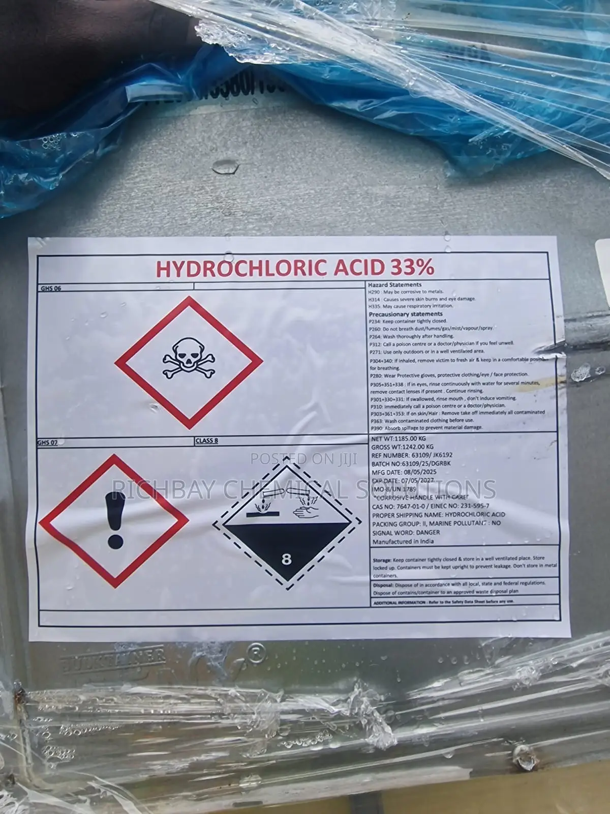 Hydrochloric Acid 30-33%